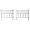 Plastic Outdoor Decor Garden Flower Edger Fence, Border, Set of 4 Panels, White